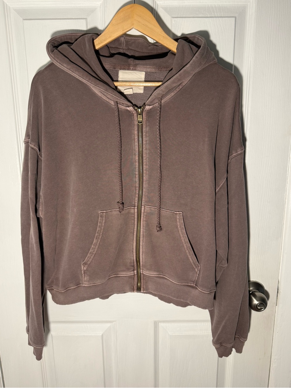 American Eagle Taupe Pullover Hoodie